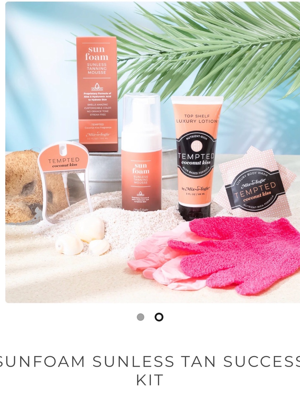 Mixologie Pink Teal Purple Marbled Suncare Box Art
